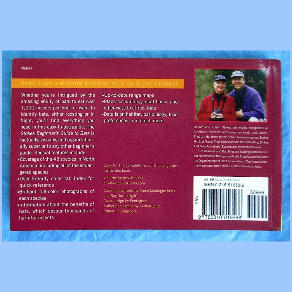 Book: Stokes Beginner's Guide to Bats -- a pocket-sized field guide - Picture 16 of 16
